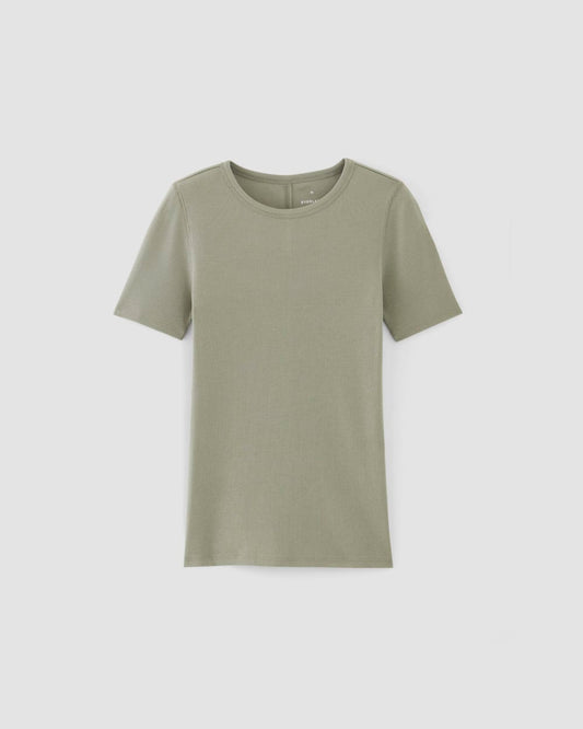 The Luxe Rib Crew | Sage Green