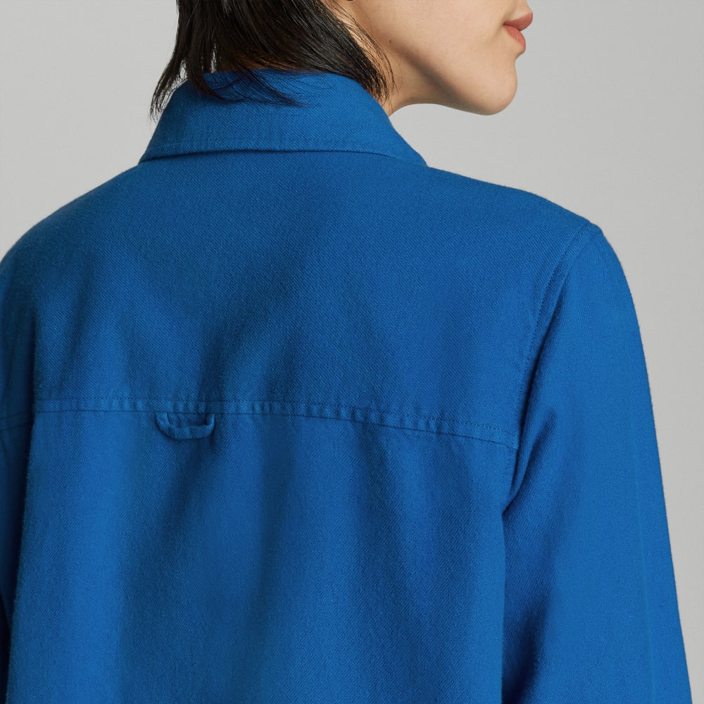 The Classic Cotton Flannel Shirt | Lapis Blue