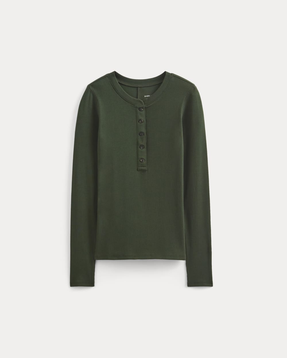 The Luxe Rib Henley | Dark Forest