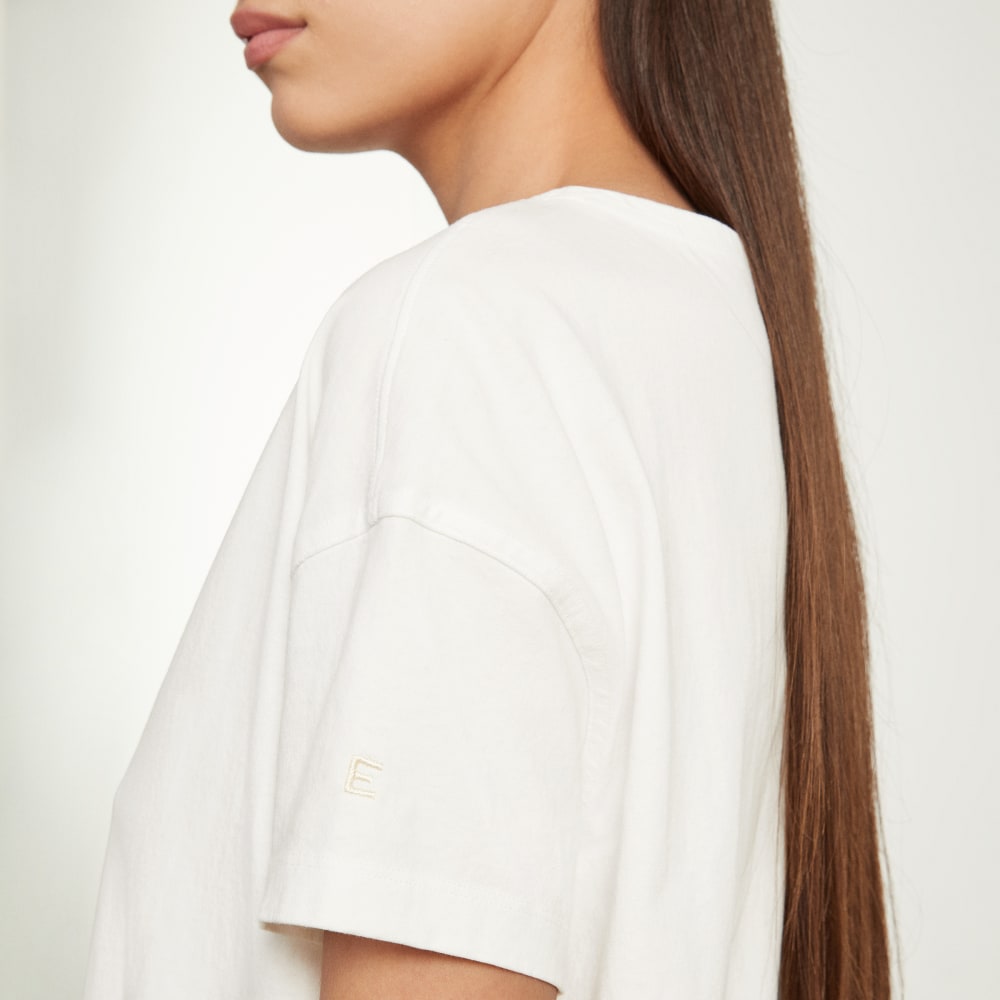 The Oversized Mariner Dress | White