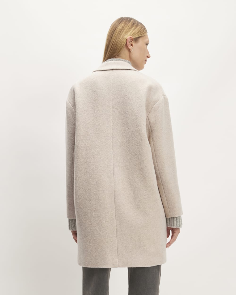 The Italian ReWool® Cocoon Coat | Oat
