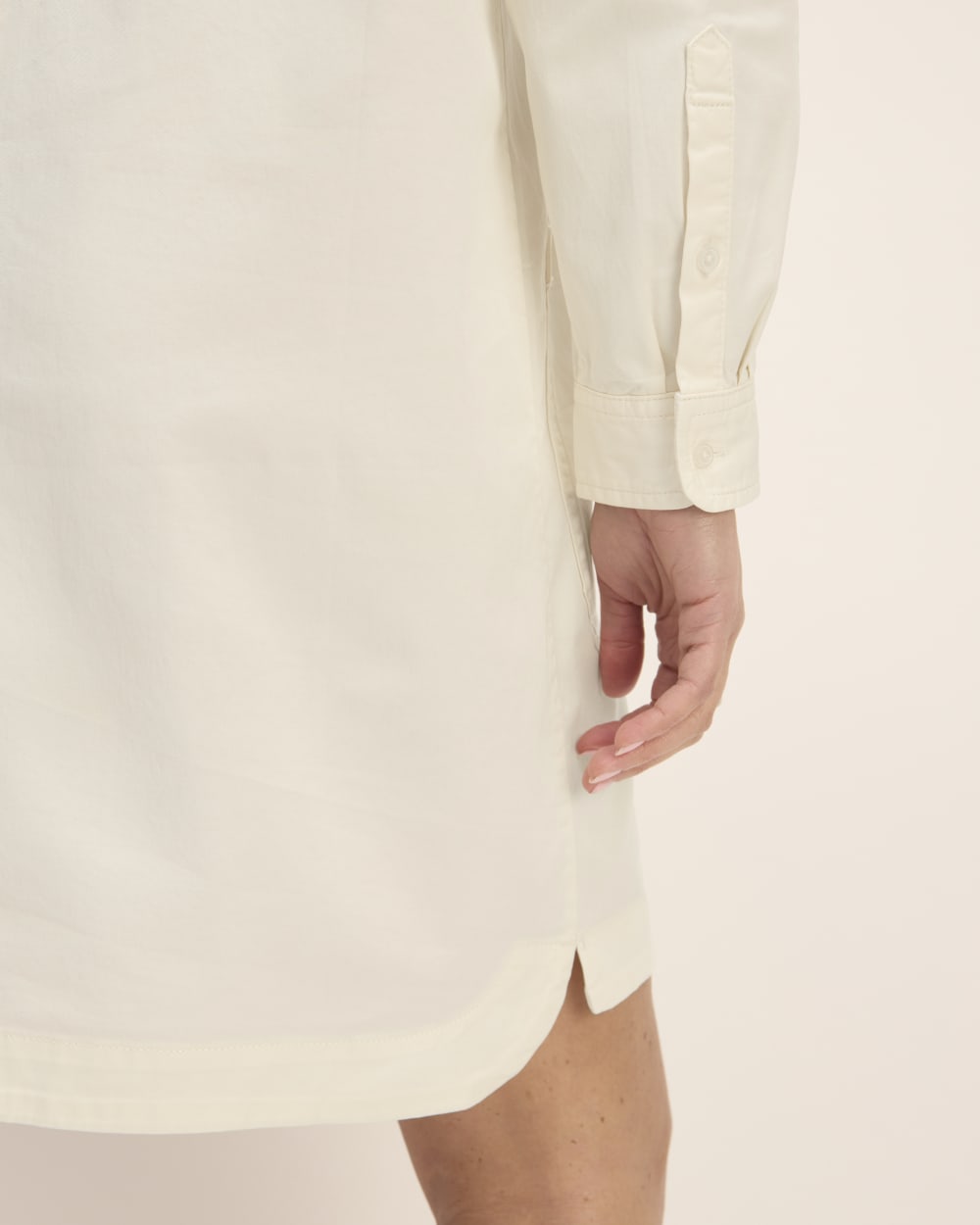 The Long-Sleeve Utility Mini Dress | Bone