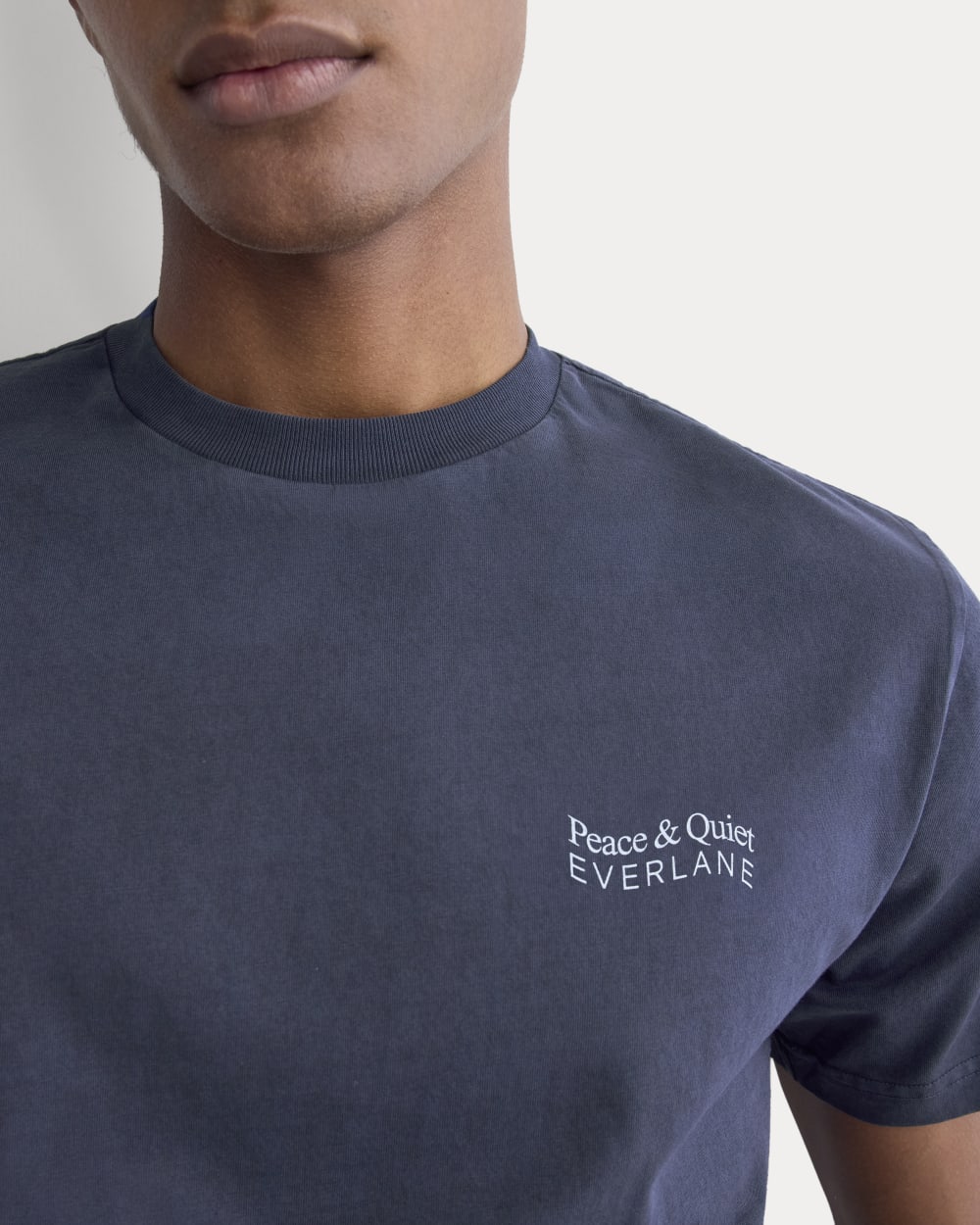 Everlane x Peace and Quiet Crest Graphic Tee |  Navy