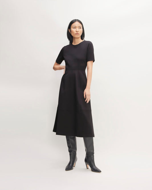 The Dream Short-Sleeve Dress | Black