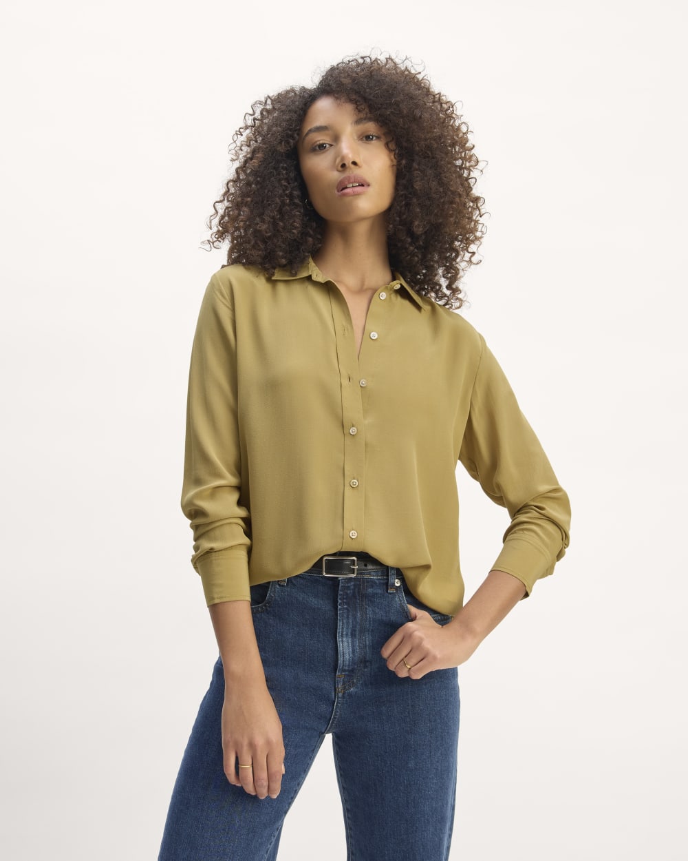 The Must-Have Shirt in Washable Silk | Fennel Seed