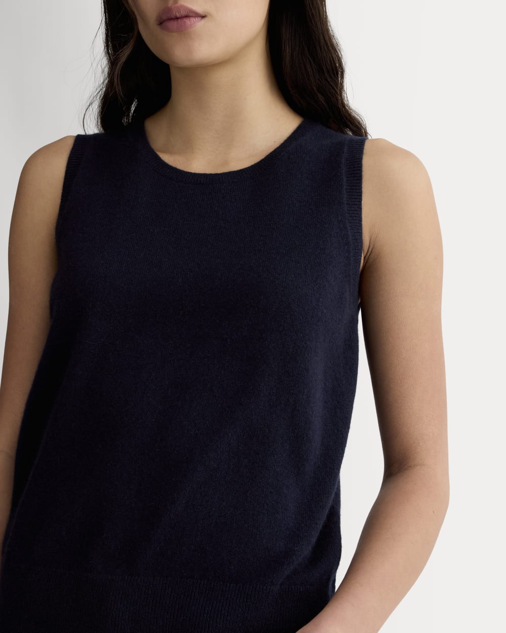 The Classic Tank in Cashmere | Navy