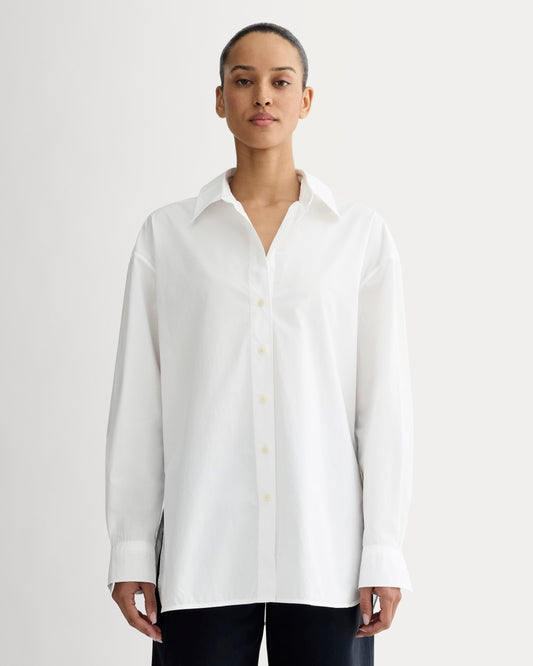 The Boyfriend Shirt in Ultrasoft Cotton | White