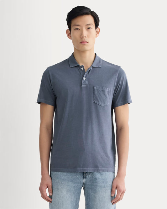 The Essential Organic Garment-Dyed Polo | Navy