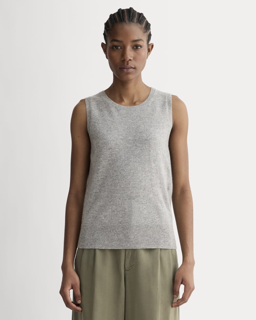 The Classic Tank in Cashmere | Light Heather Grey