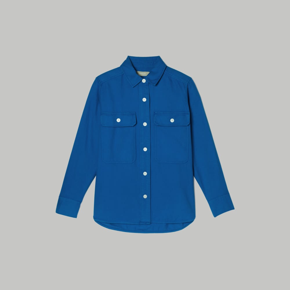 The Classic Cotton Flannel Shirt | Lapis Blue