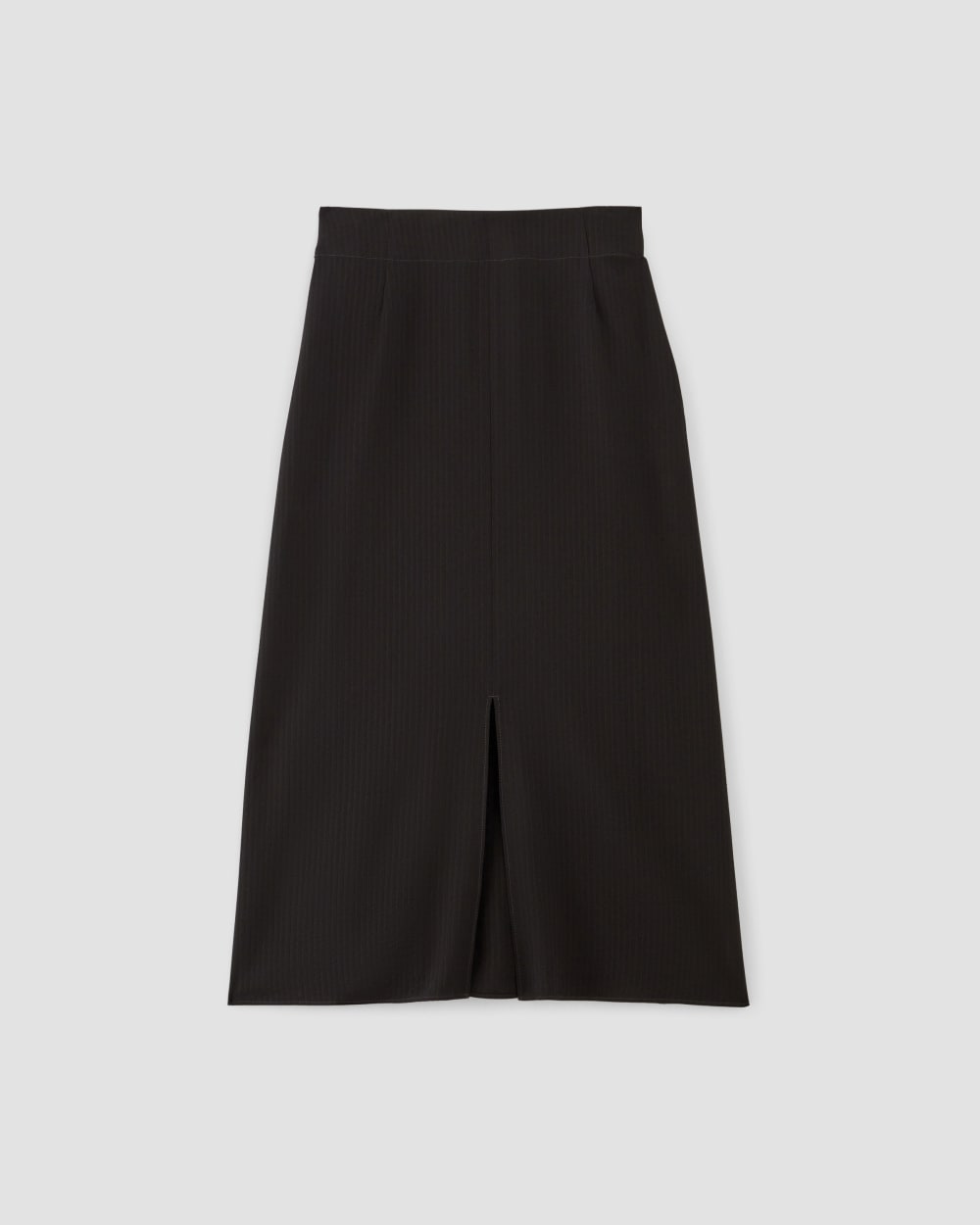 The Mini Jacquard Stripe Slip Skirt | Black