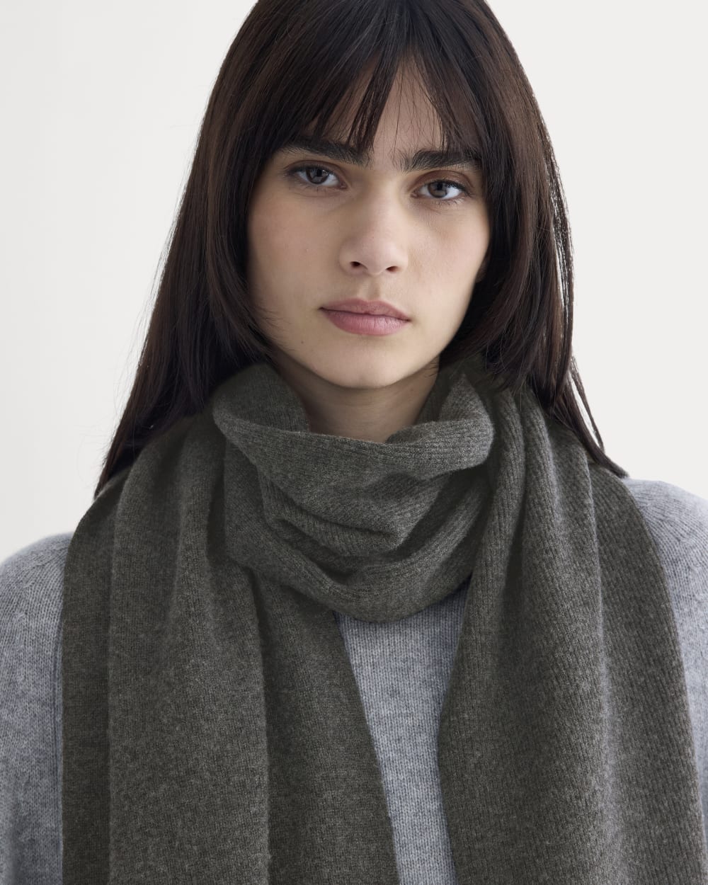 The Cabin Scarf | Heathered Soot