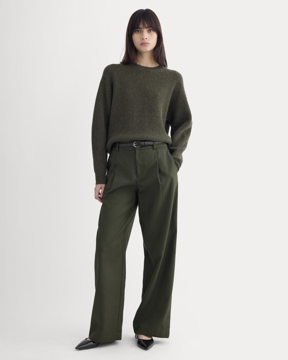 The Cocoon Crew in Wool Cashmere | Heather Beech