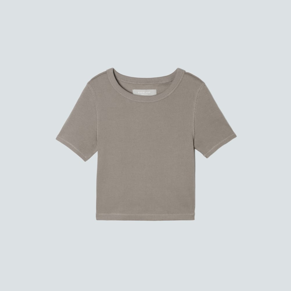 The ’90s Rib Tee | Clay