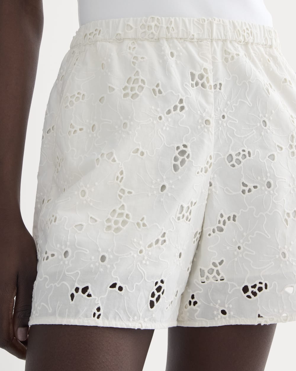 The Eyelet Pull-On Short | Bone