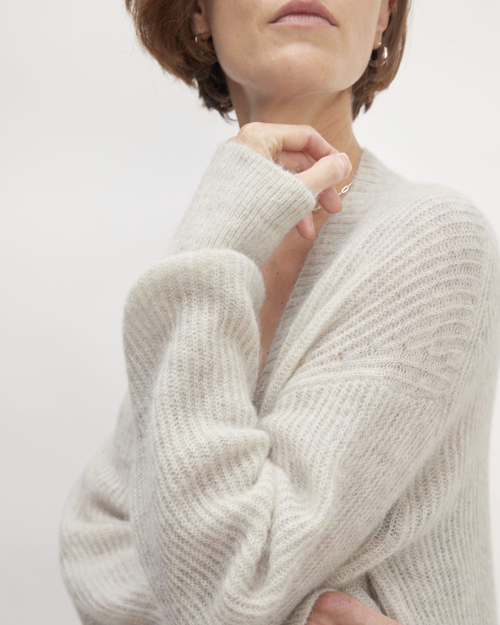 The Alpaca Oversized Cardigan | Almond