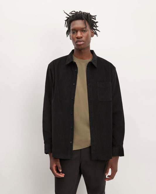 The Relaxed Corduroy Shirt  | Black