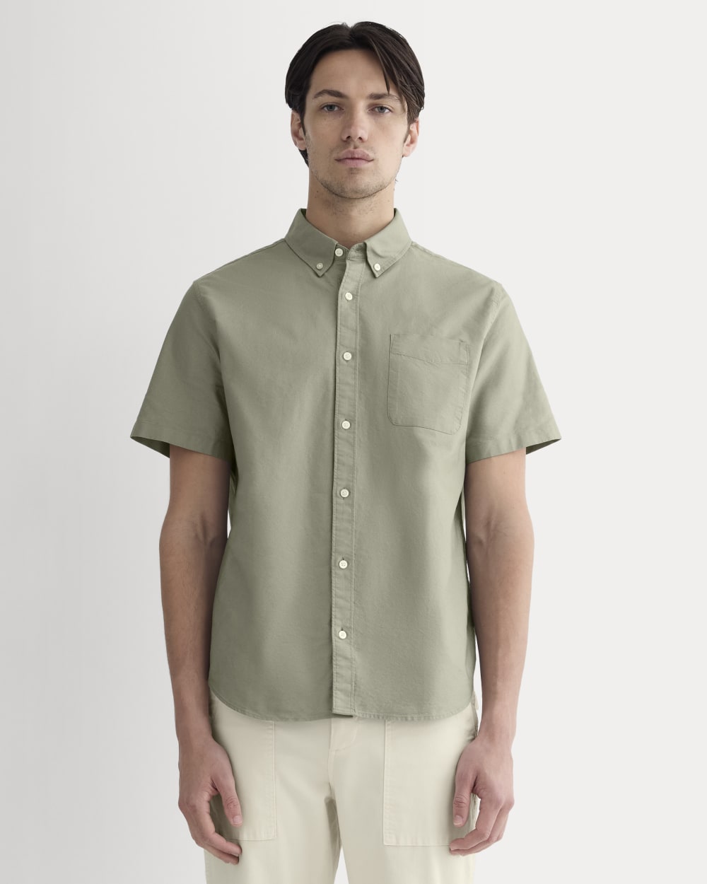 The Organic Short Sleeve Oxford Shirt | Sage Green