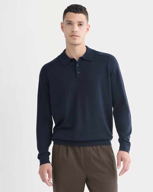 Ultrasoft Polo Sweater |  Navy