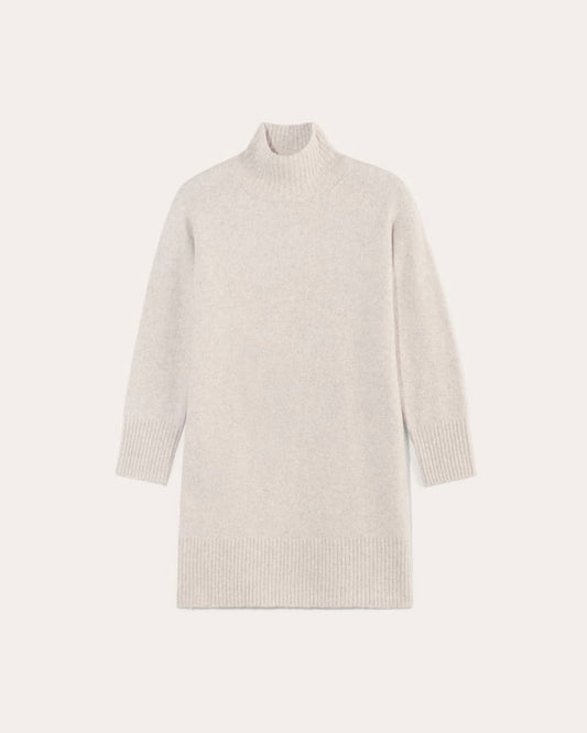 The Sweater Dress in Plush Cotton | Heathered Oat