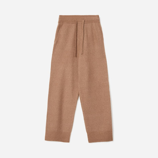 The Cozy-Stretch Wide-Leg Sweatpant | Camel