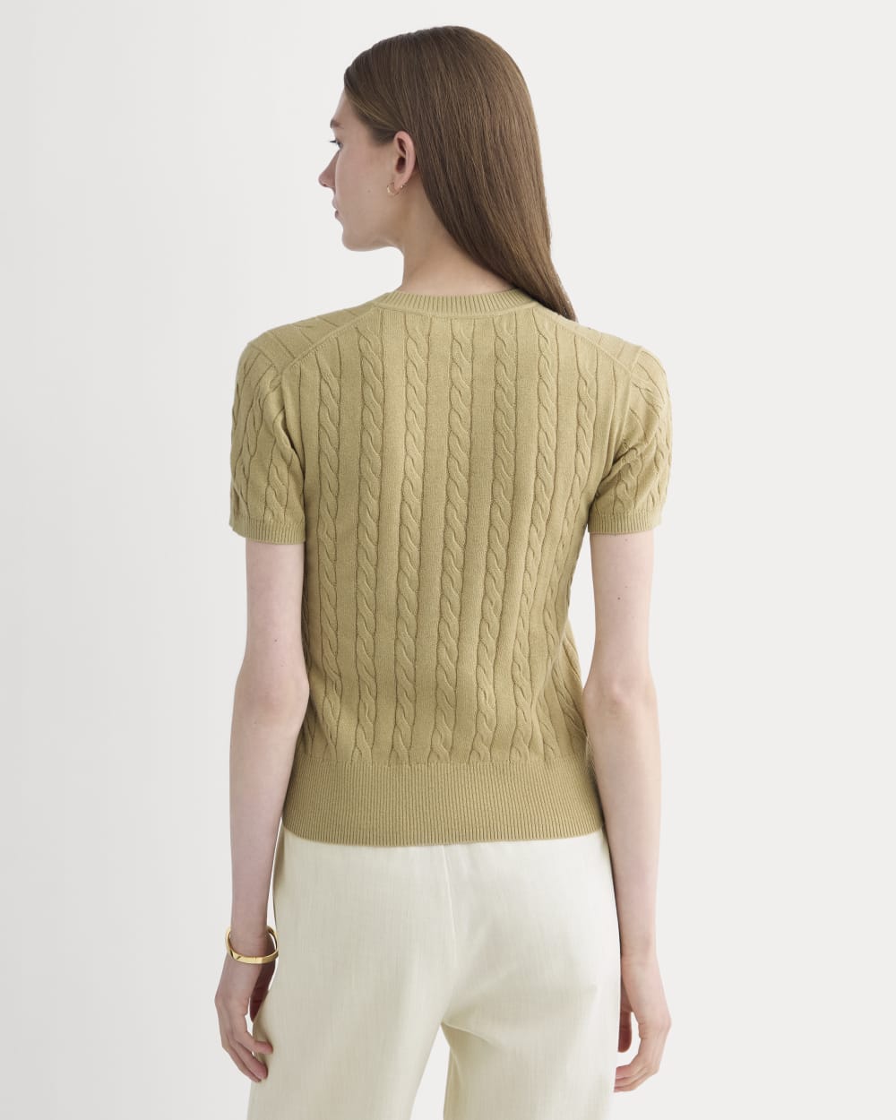 The Cable Crew in Cotton Cashmere | Classic Khaki