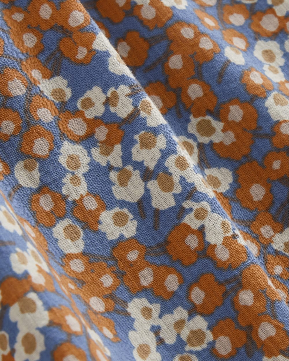 The Gauze Mini Tiered Dress | Soft Cobalt Floral