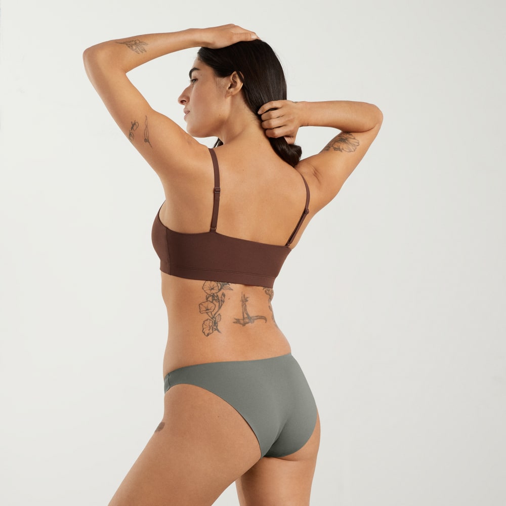 The Invisible Bikini | Pewter Green