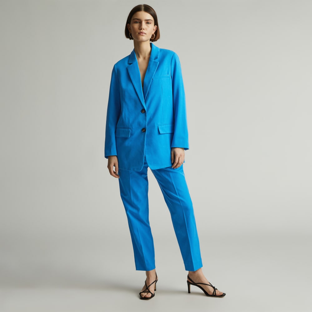 The Oversized Blazer in Buttersmooth | Brilliant Blue