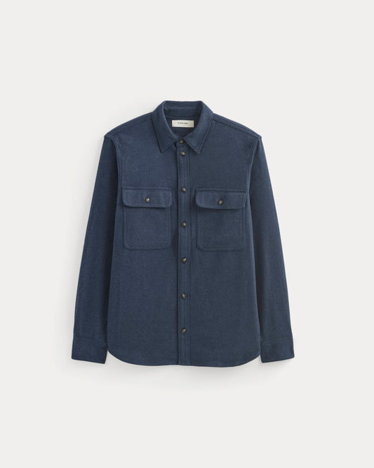 The Heavyweight Overshirt | Uniform | Heather Rich Navy