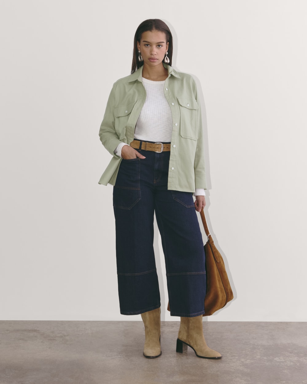 The Boyfriend Shirt in Flannel | Seagrass