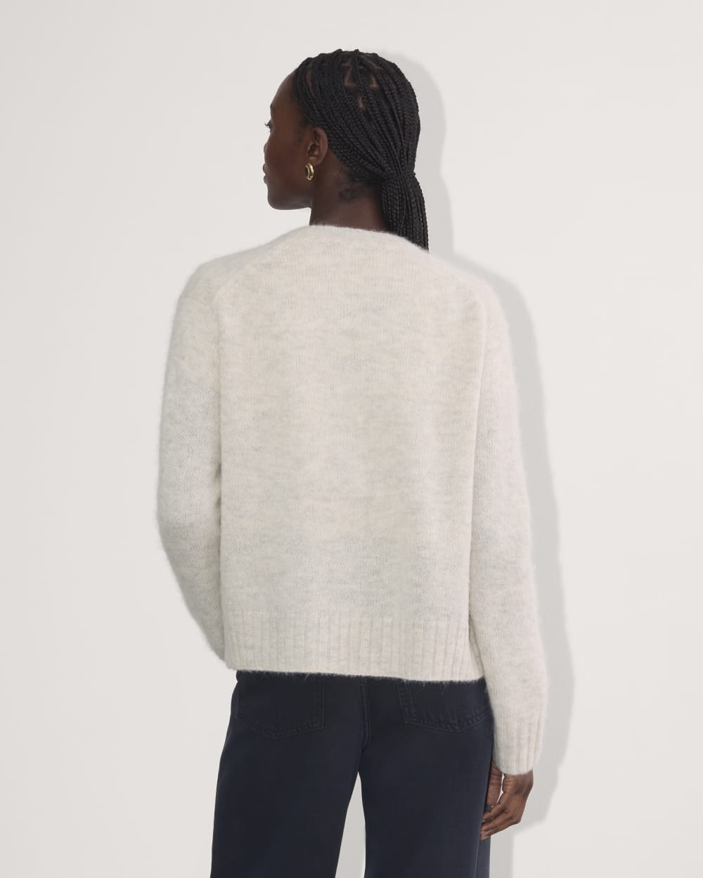 The Crew Cardigan in Alpaca | Almond