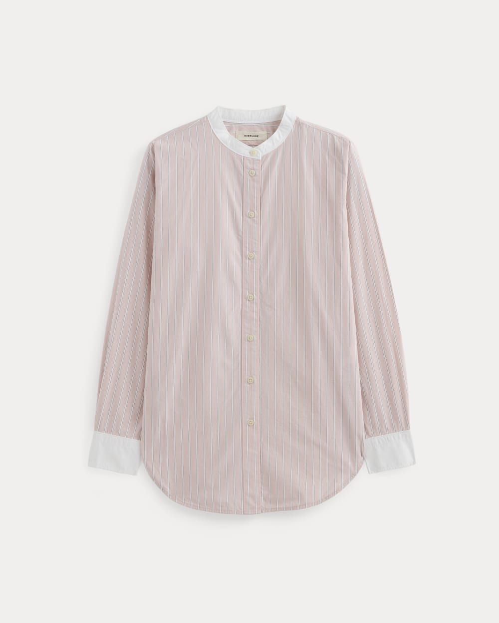 The Oversized Shirt in Ultrasoft Cotton | Pink / White