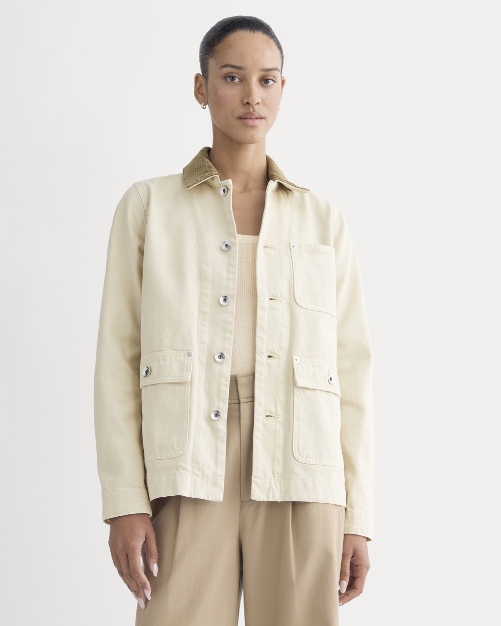 The Ranch Jacket | Garment-Dyed White / Cream
