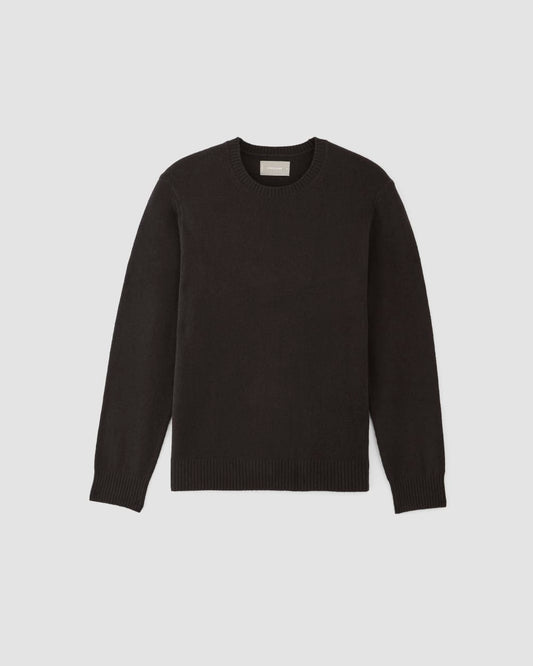 The Premium Merino Crew Neck Sweater | Black