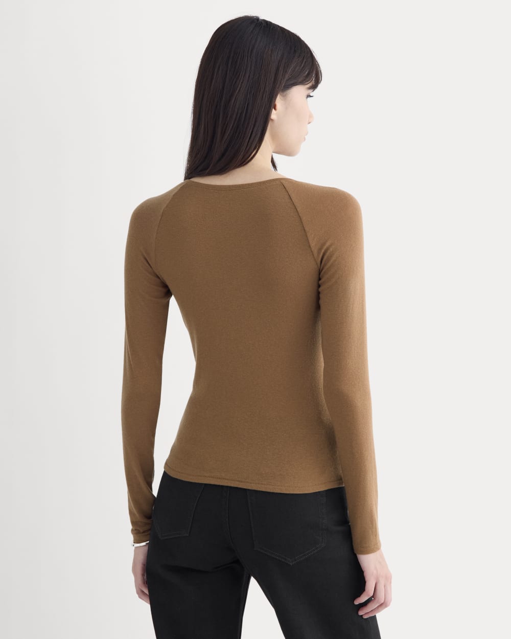 Sweetheart-Neck Top in Butterluxe | Toffee