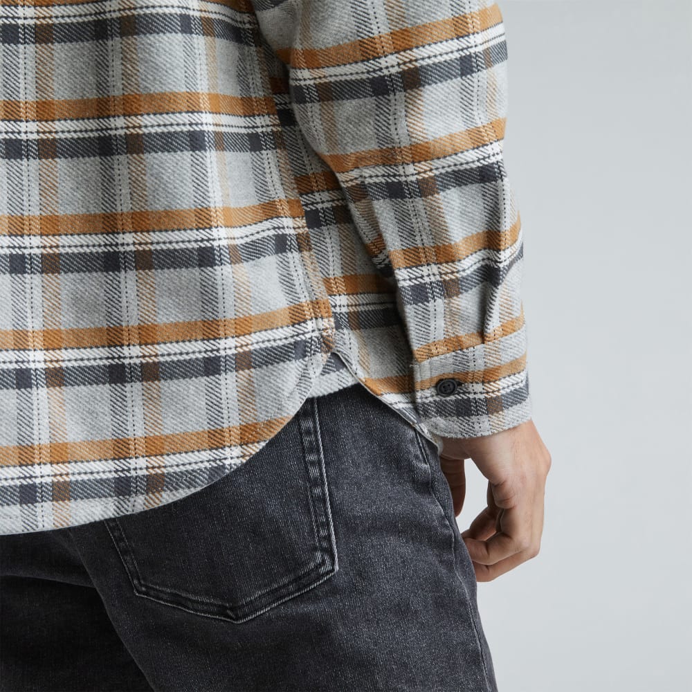The Heavyweight Overshirt | Uniform | Tobacco Brown / Heather Grey Plaid