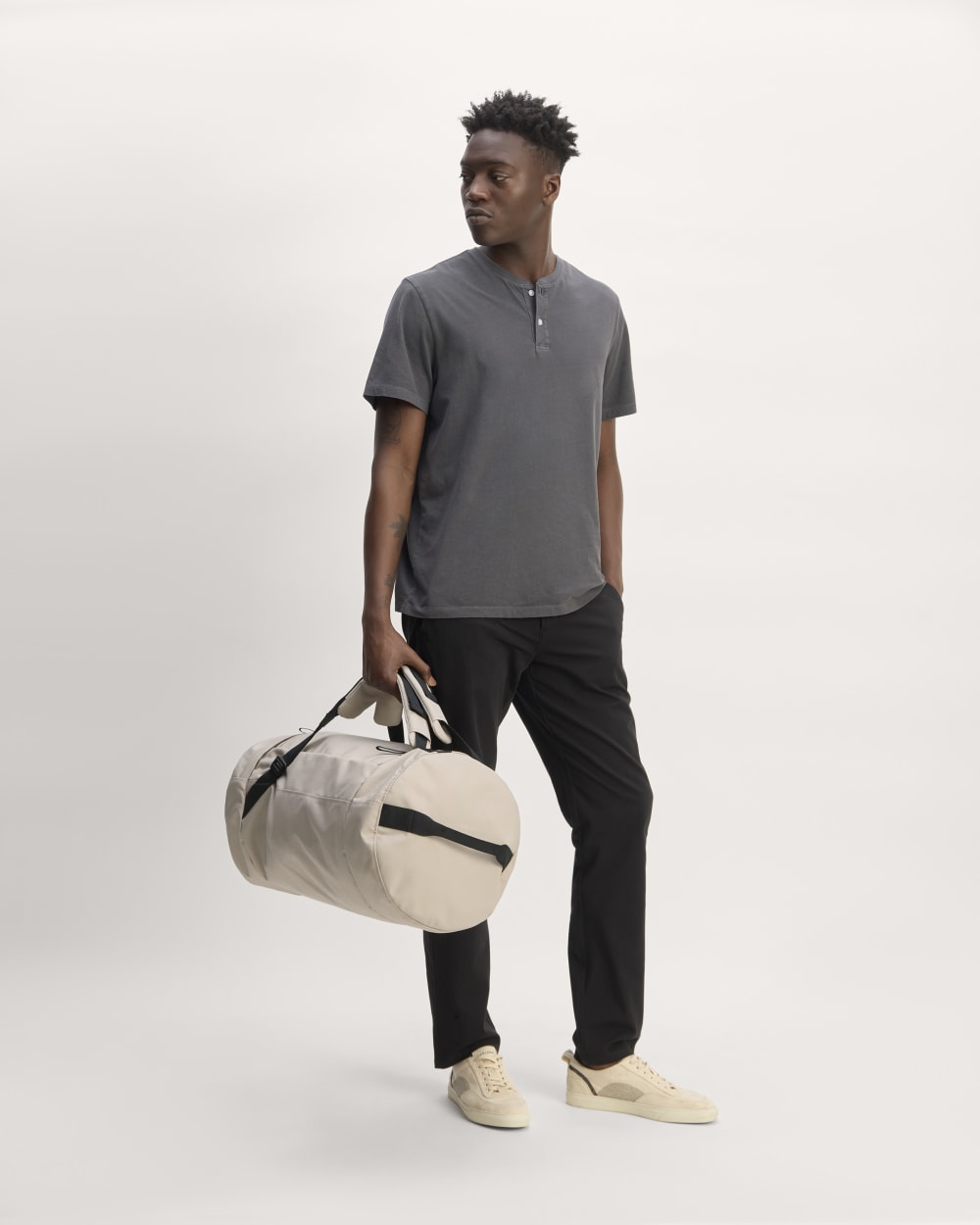 The ReNew Transit 4-Way Duffle | Warm Quartz