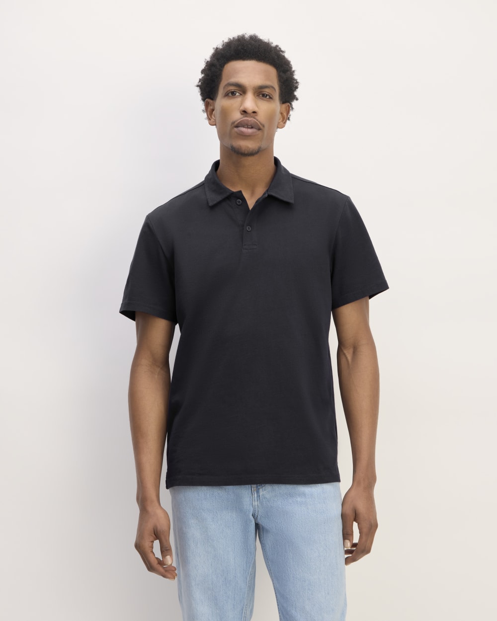 The Premium Weight Short-Sleeve Polo | Deep Navy