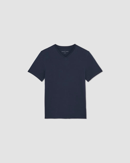 The Organic Cotton V-Neck Tee | Deep Navy