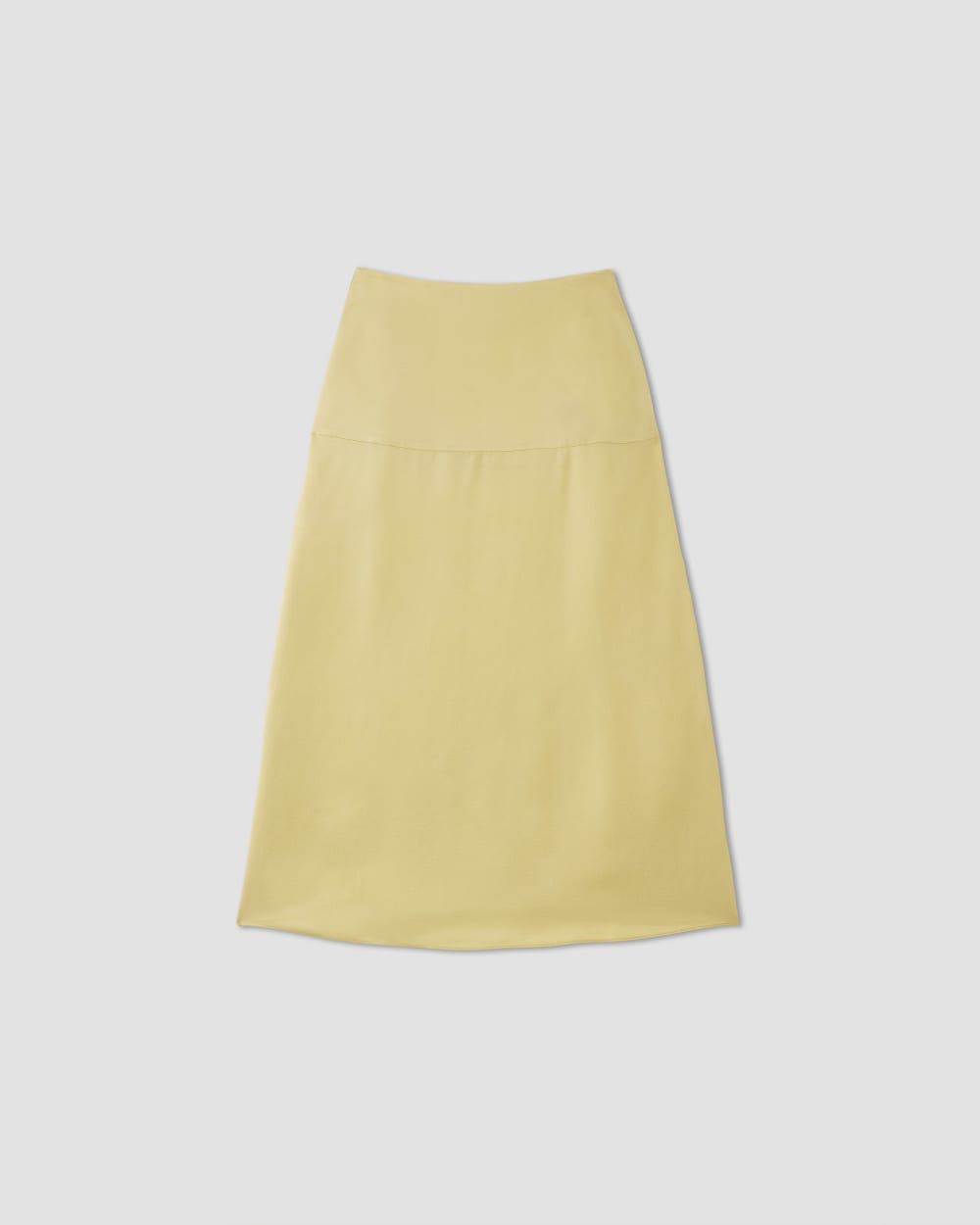 The Hammered Satin Slip Skirt | Raffia