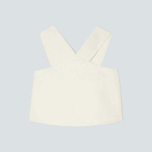 The Cross-Front Apron Top | Canvas