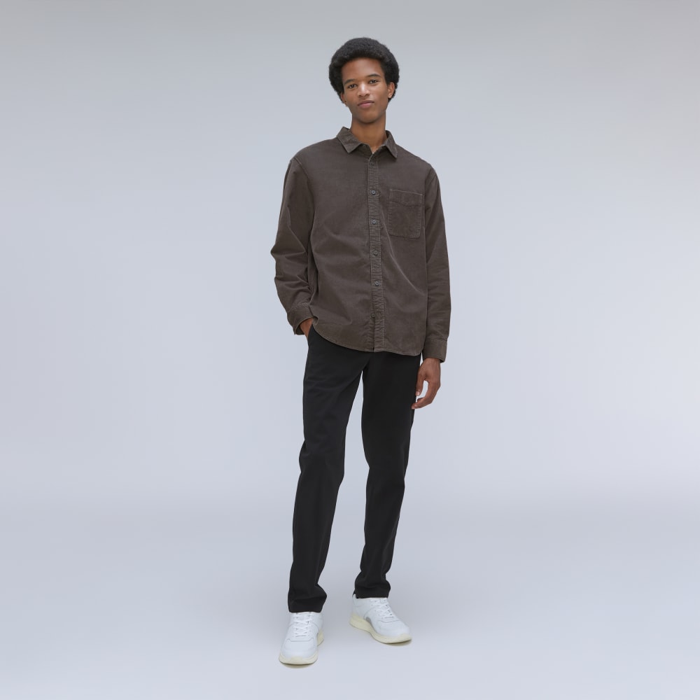 The Relaxed Corduroy Shirt  | Pewter