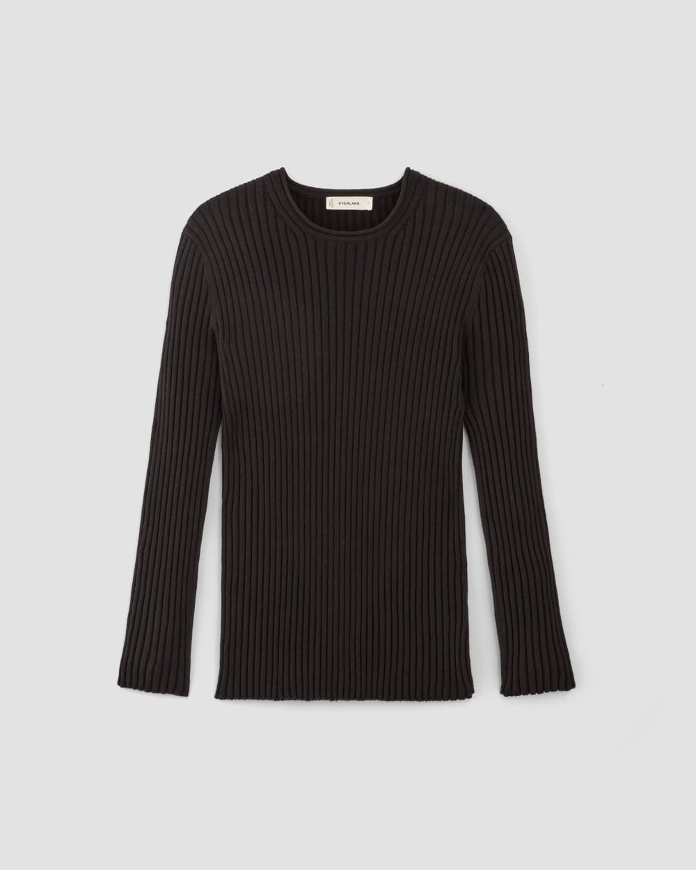 The Cotton Rib Crew | Black
