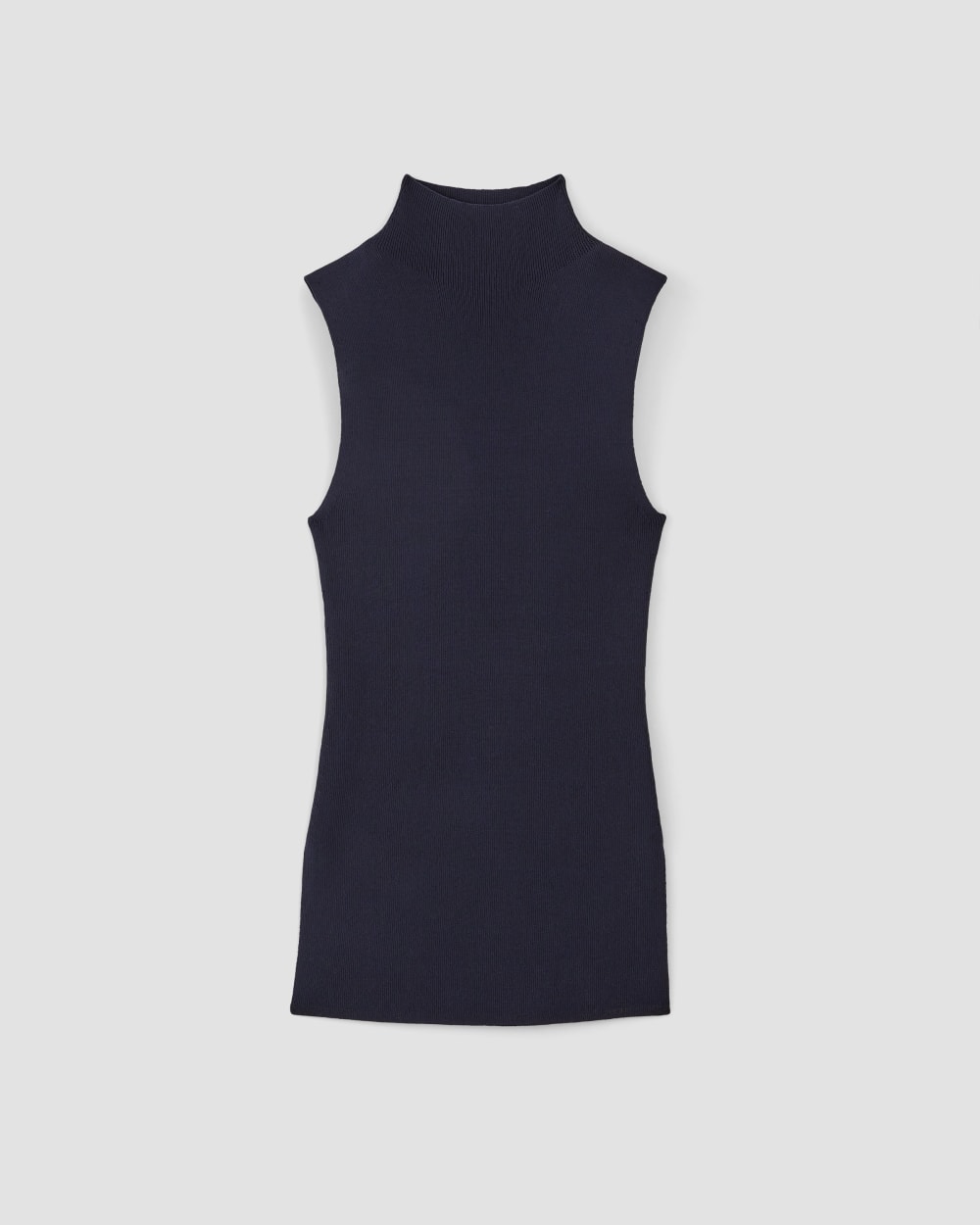 The Viscose Mock Neck Top | Navy