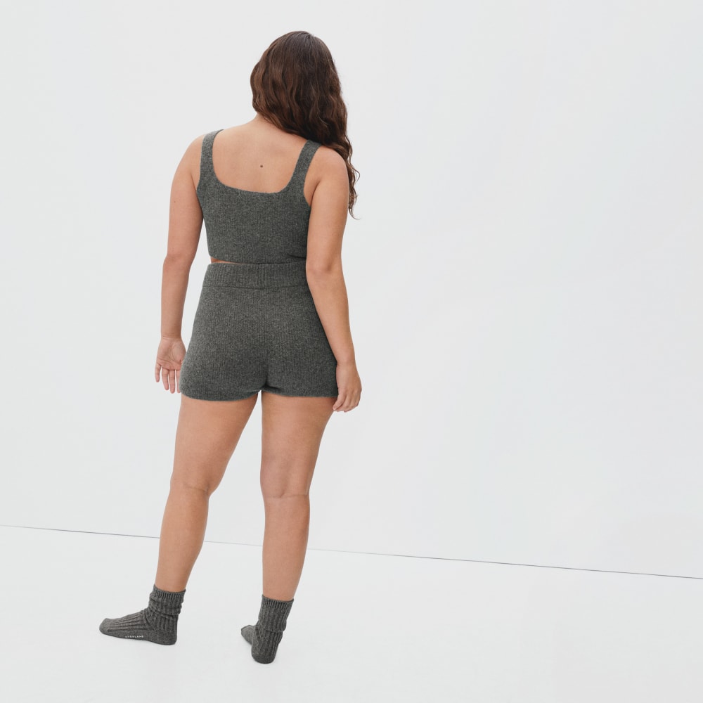 The Cozy-Stretch Short | Heathered Charcoal