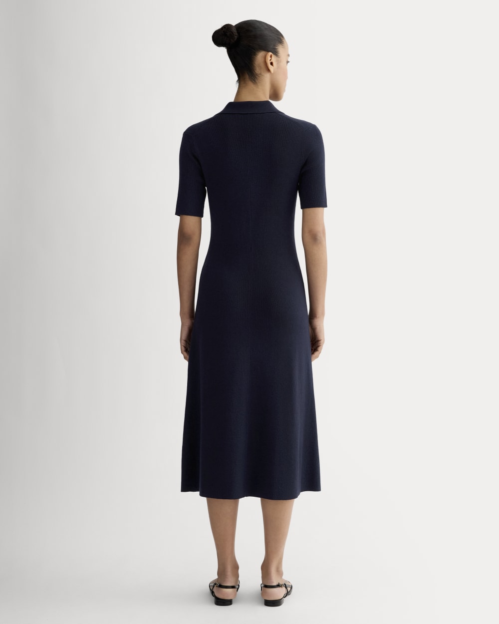The Knit Polo Dress | Navy
