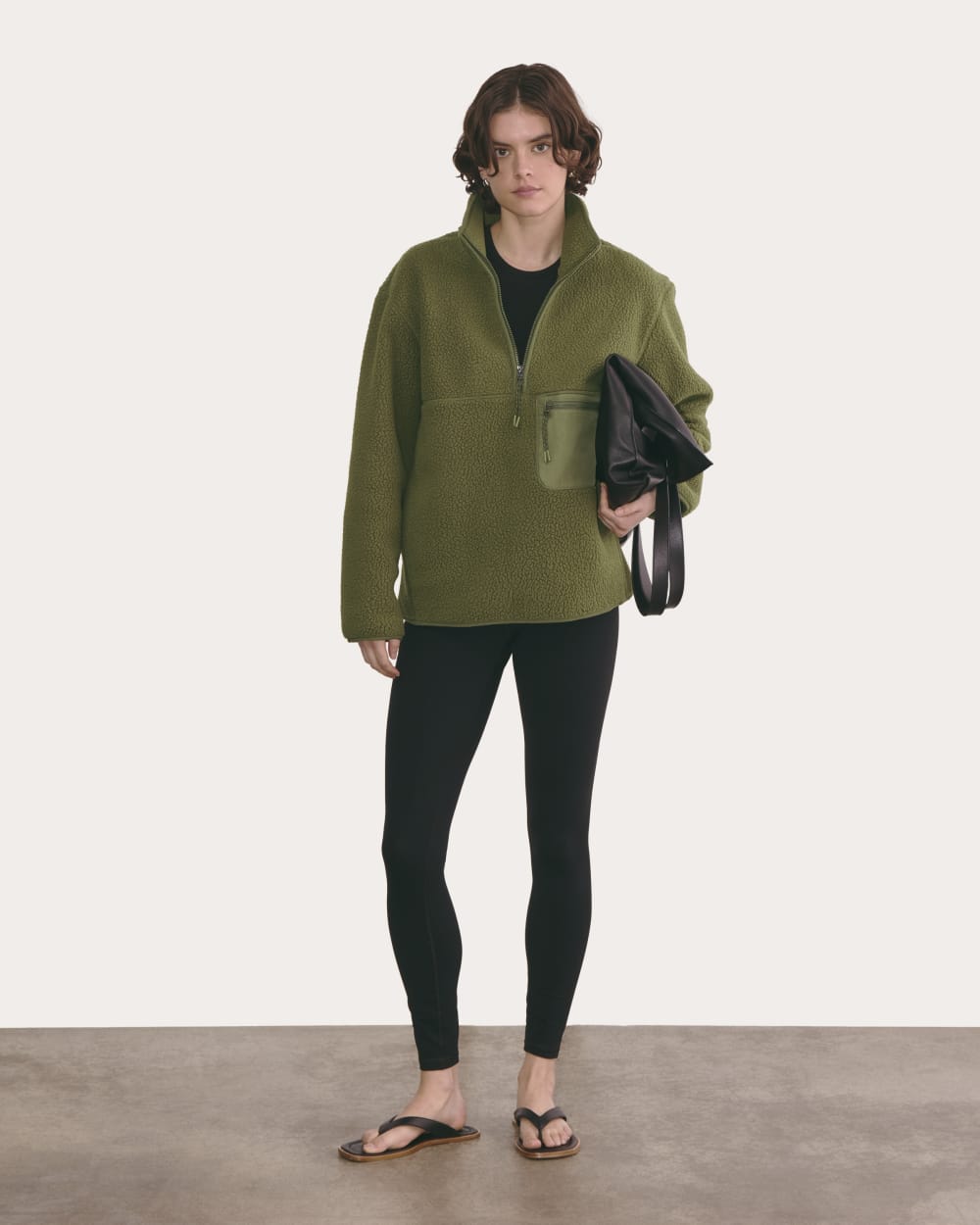 The ReNew Fleece Oversized Half-Zip | Kalamata