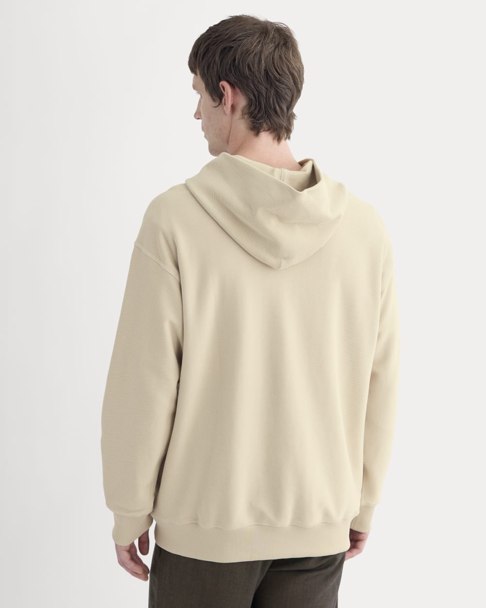 Twill Terry Jacquard Hoodie | Peyote
