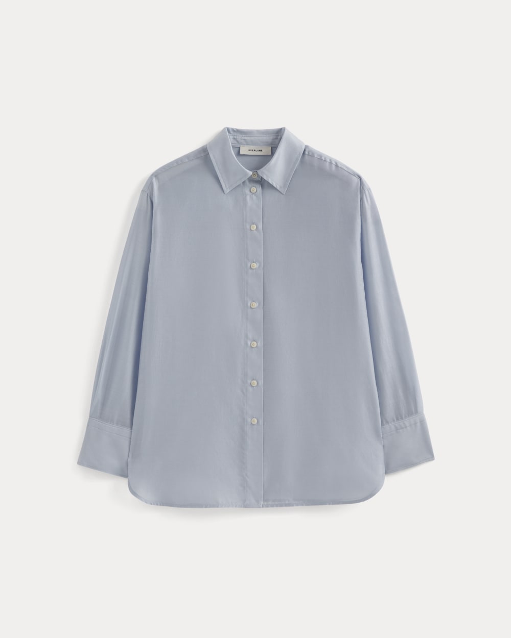 Oversized Shirt in Cotton-Silk Organza | Kentucky Blue